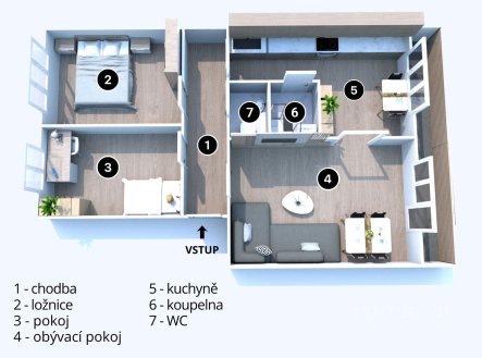Prodej bytu, 3+1, 80 m²