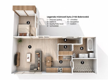 Prodej bytu, 2+kk, 67 m²