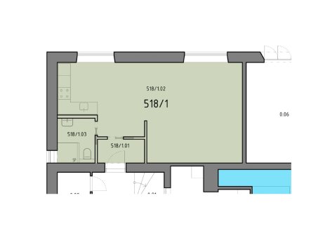 Prodej bytu, 1+kk, 47 m²