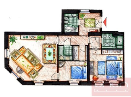 Pronájem bytu, 3+1, 83 m²