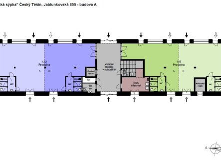 Pronájem obchodní prostory, 219 m²