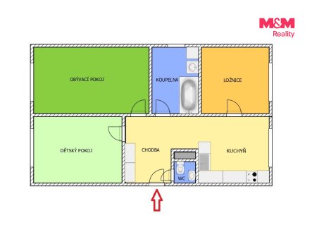 Prodej bytu, 3+1, 81 m²