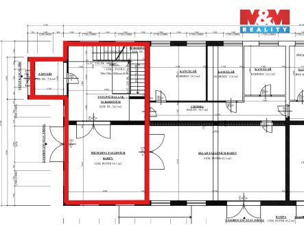 Pronájem skladu, 196 m²