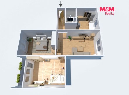 Prodej bytu, 3+1, 71 m²