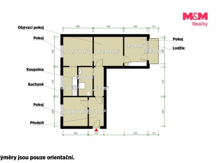 Prodej bytu, 4+1, 64 m²