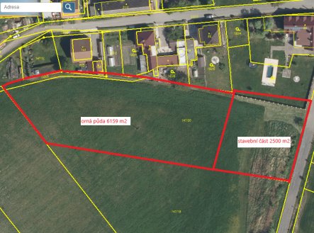 Prodej pozemku pro bydlení, 8 659 m²