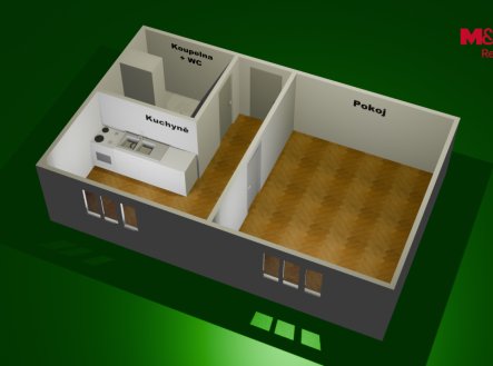 Prodej bytu, 1+1, 36 m²
