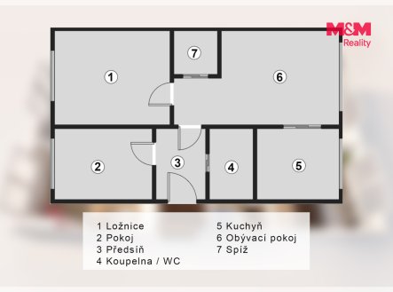 Prodej bytu, 3+1, 56 m²