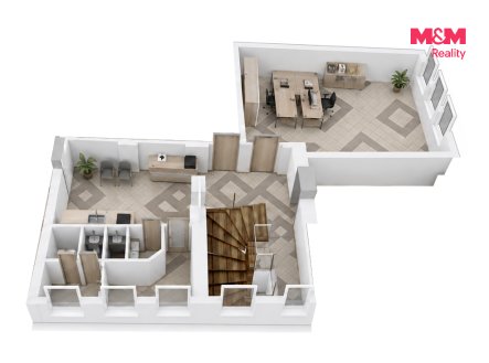 Pronájem kanceláře, 56 m²