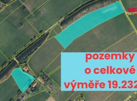 Prodej pozemku, zemědělská půda, 19 232 m²