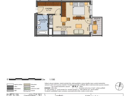 Prodej bytu, 1+kk, 40 m²