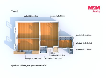 Pronájem domu/vily, 104 m²