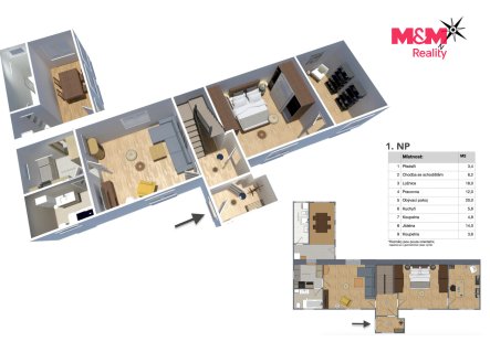 Prodej domu/vily, 168 m²