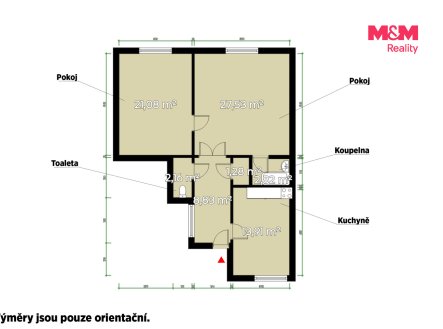 Pronájem bytu, 2+1, 81 m²