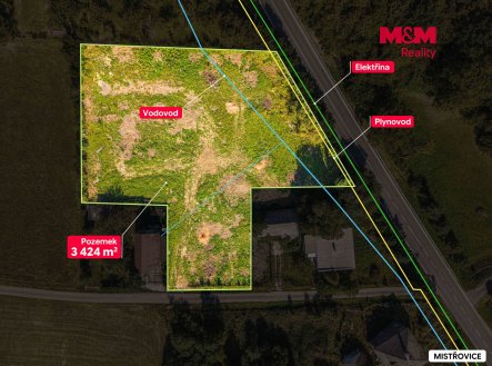 Prodej pozemku pro bydlení, 3 424 m²