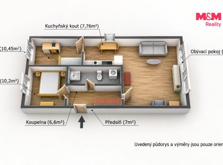 Prodej bytu, 3+1, 70 m²