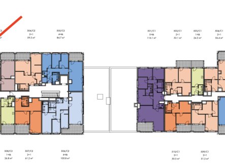 Prodej bytu, 2+1, 53 m²