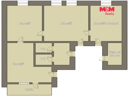 Pronájem kanceláře, 85 m²