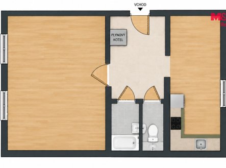 Prodej bytu, 1+1, 47 m²