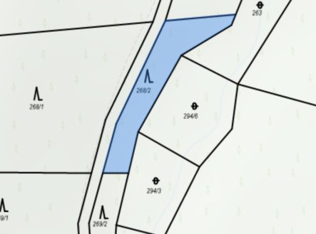 Prodej pozemku, les, 562 m²