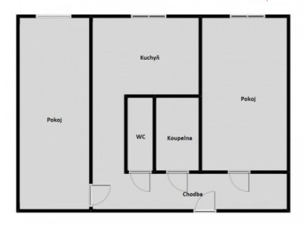 Prodej bytu, 2+1, 55 m²