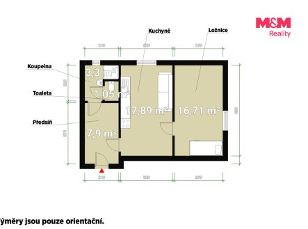 Prodej bytu, 1+1, 45 m²