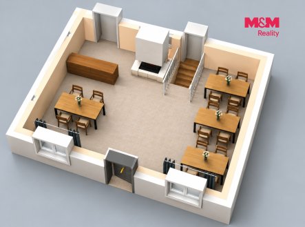 Pronájem restaurace, 120 m²