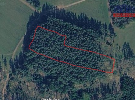 Prodej pozemku, les, 9 639 m²