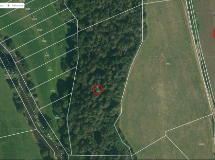 Prodej pozemku, les, 9 664 m²