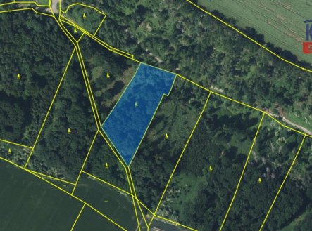 Prodej pozemku, les, 58 553 m²