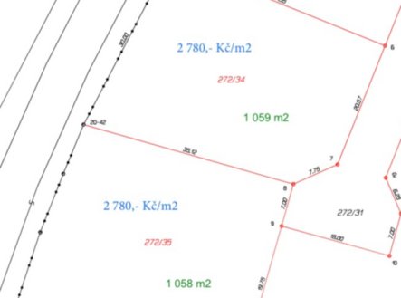Prodej pozemku pro bydlení, 1 061 m²