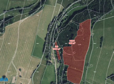 Prodej pozemku, les, 51 563 m²
