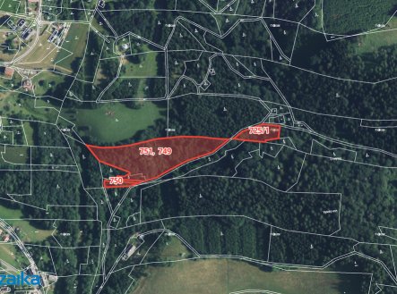 Prodej pozemku, les, 14 738 m²