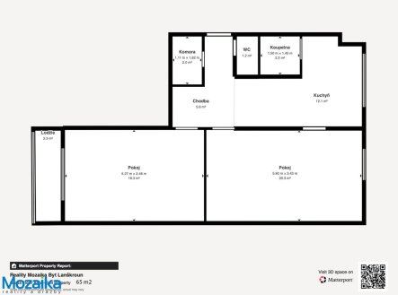 Pronájem bytu, 2+1, 68 m²