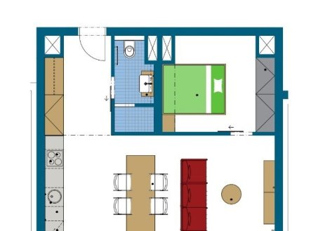 Pronájem bytu, 2+kk, 49 m²