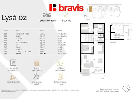 Prodej bytu, 3+kk, 88 m²