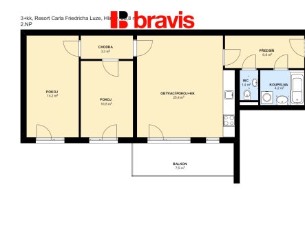 Pronájem kanceláře, 66 m²