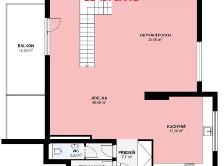 Pronájem bytu, 3+kk, 194 m²