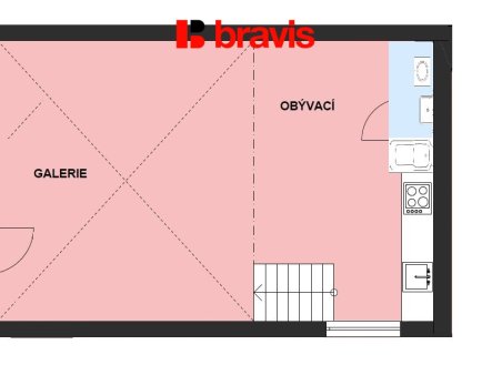 Pronájem bytu, 2+kk, 65 m²