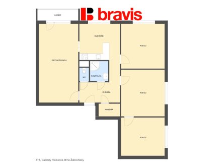 Prodej bytu, 4+1, 83 m²