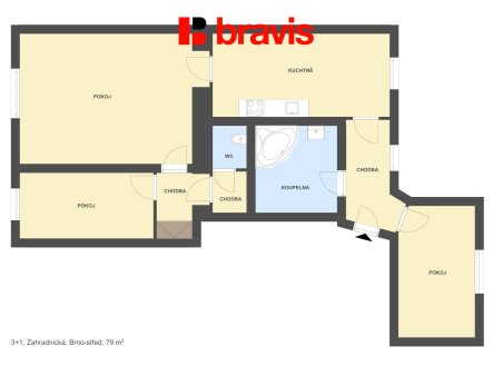 Prodej kanceláře, 79 m²