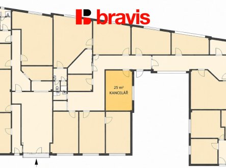 Pronájem kanceláře, 25 m²
