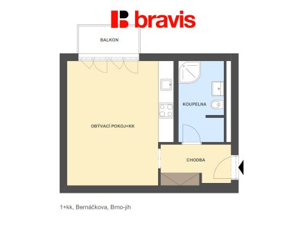 Prodej bytu, 1+kk, 60 m²