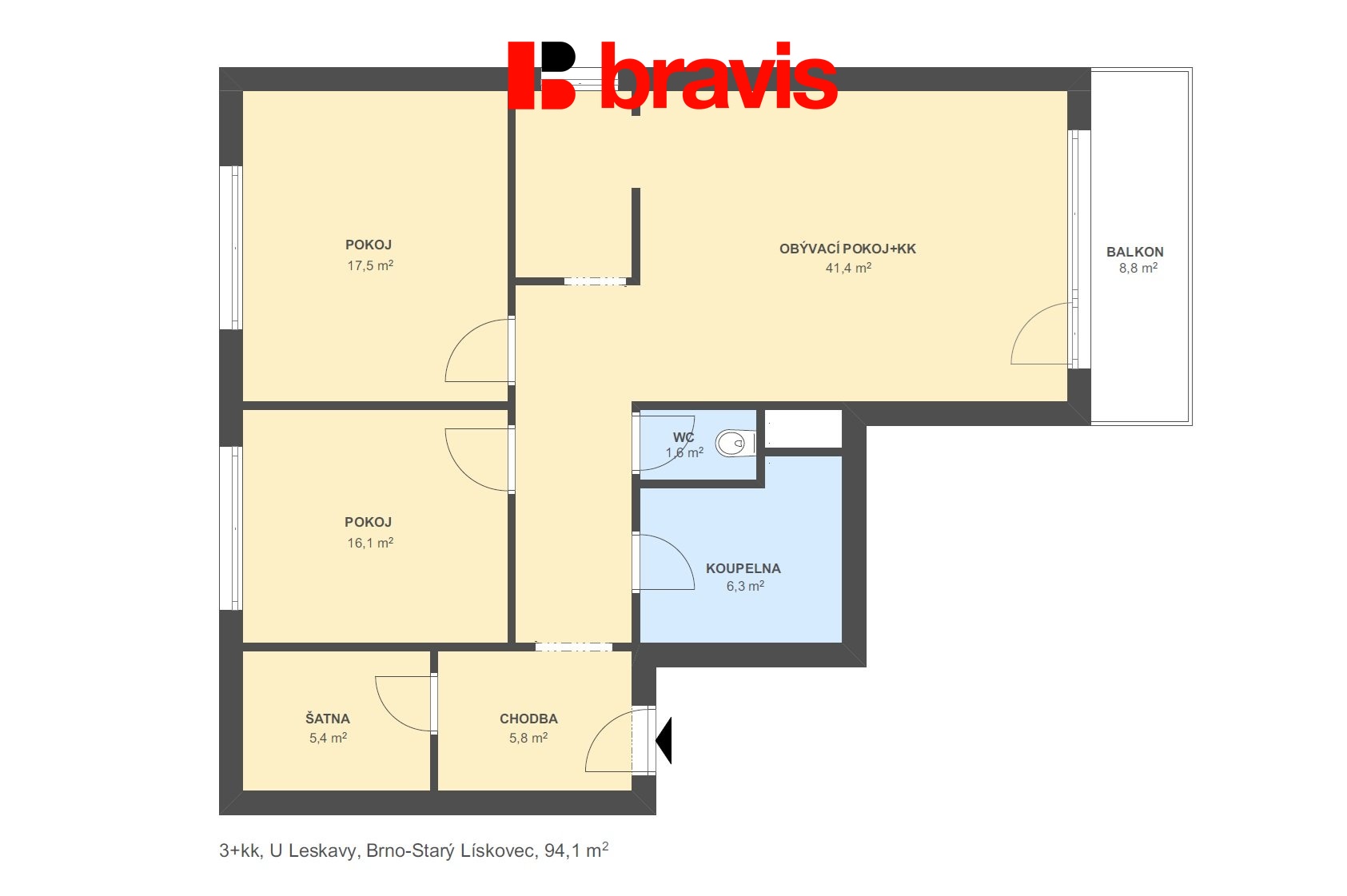 3+kk U Leskavy 94,1m2