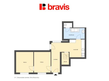 Pronájem bytu, 2+1, 98 m²