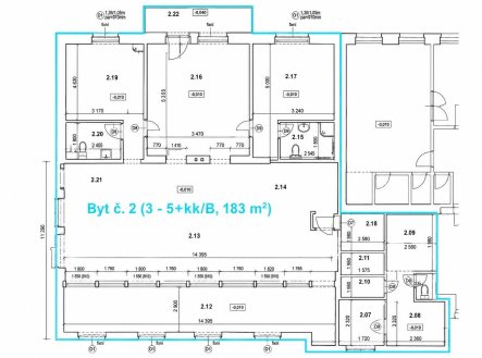 Pronájem bytu, atypický, 183 m²
