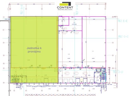 Pronájem skladu, 1 150 m²