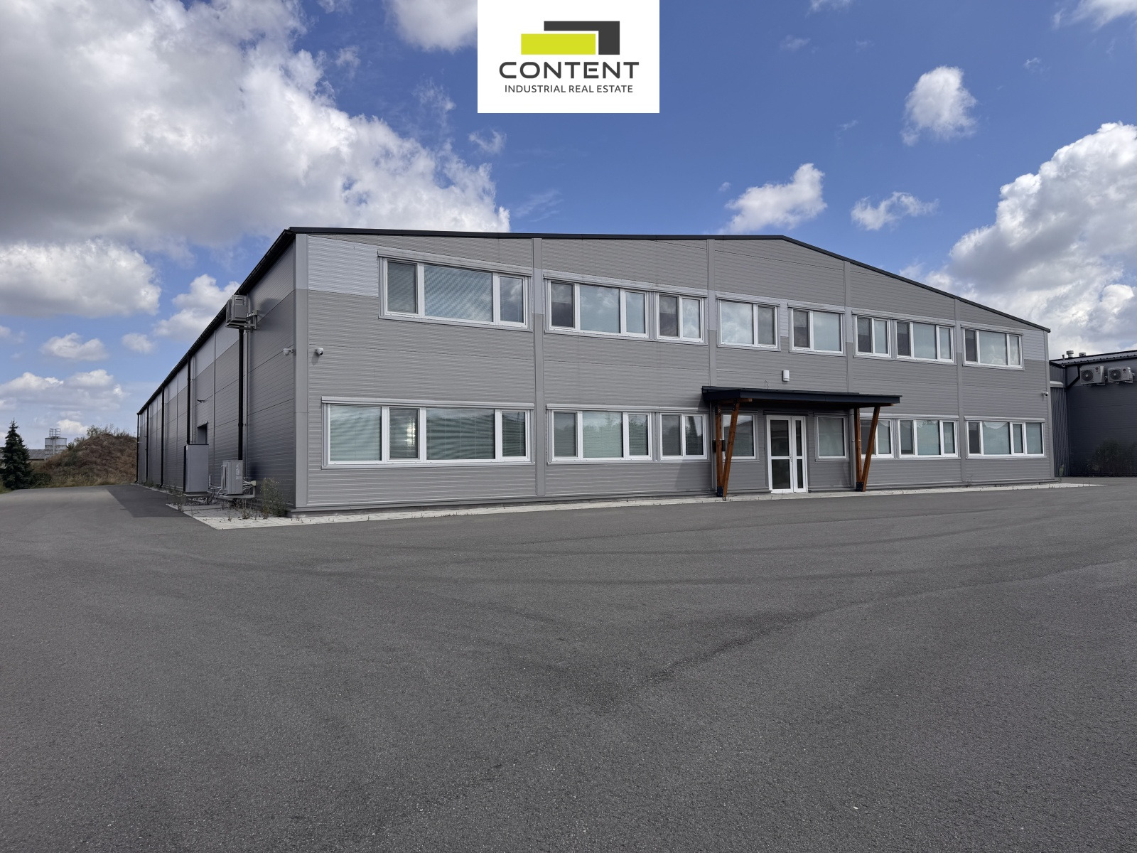 Pronájem novostavby skladu s kancelářemi 1890 m², Herink