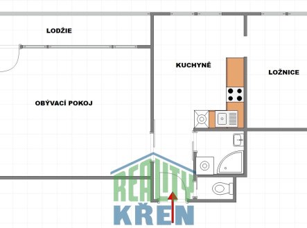 Pronájem bytu, 2+1, 57 m² obrázek