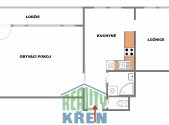 Pronájem bytu, 2+1, 57 m²